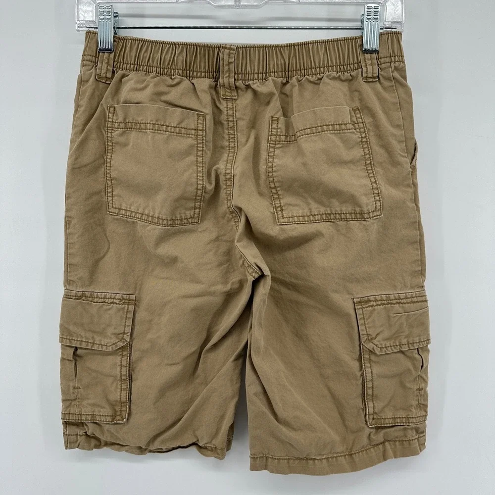 Gymboree Boys Khaki Tan Cotton Twill Cargo Shorts Size 12 140136222
